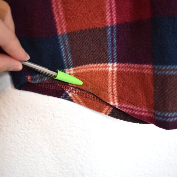 Freedom Foundry Mens Plaid Fleece Button Down Shirt Shacket Sz S Western Outdoor - Picture 16 of 16